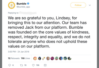Illustration for article titled Bumble Doesn't Want Alt-Lite Clown Jack Posobiec, Or Even Someone Impersonating Him, Using Their App
